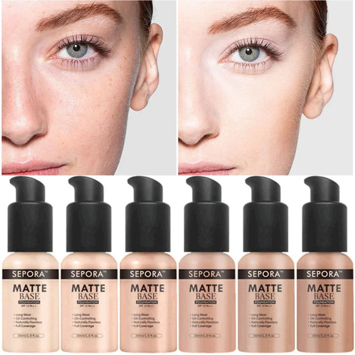 Get Flawless Skin with 30ml SEPORA Liquid Foundation - Waterproof, Long-Lasting, and Brightening!