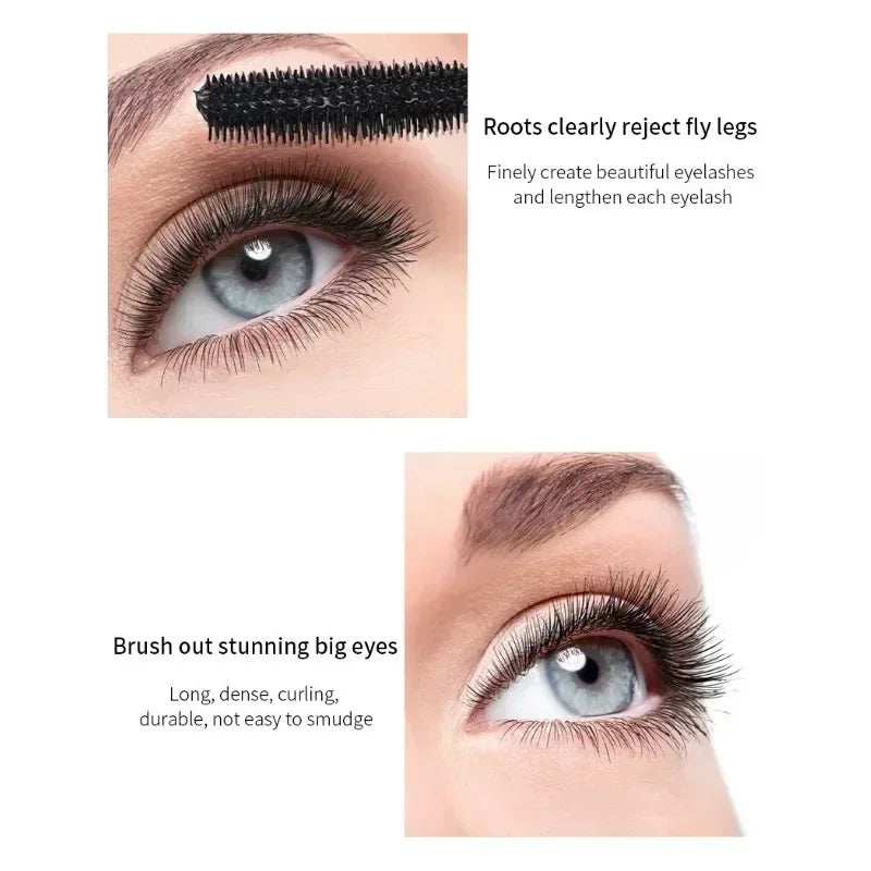 Get Luxurious Lashes with Waterproof Mascara - Long Lasting, Thick Fiber, Natural Curling!