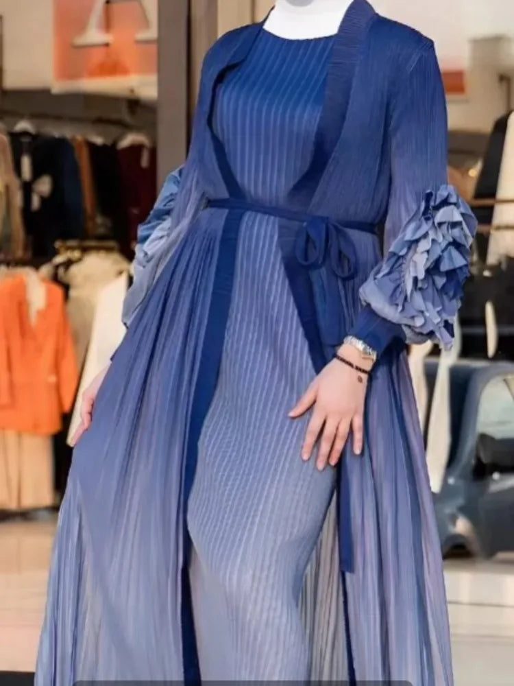 Upgrade Your Wardrobe with LANMREM's 2024 Floral Pleated Set - Limited Stock!