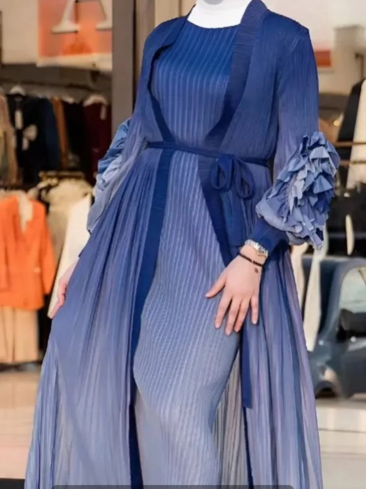 Upgrade Your Wardrobe with LANMREM's 2024 Floral Pleated Set - Limited Stock!