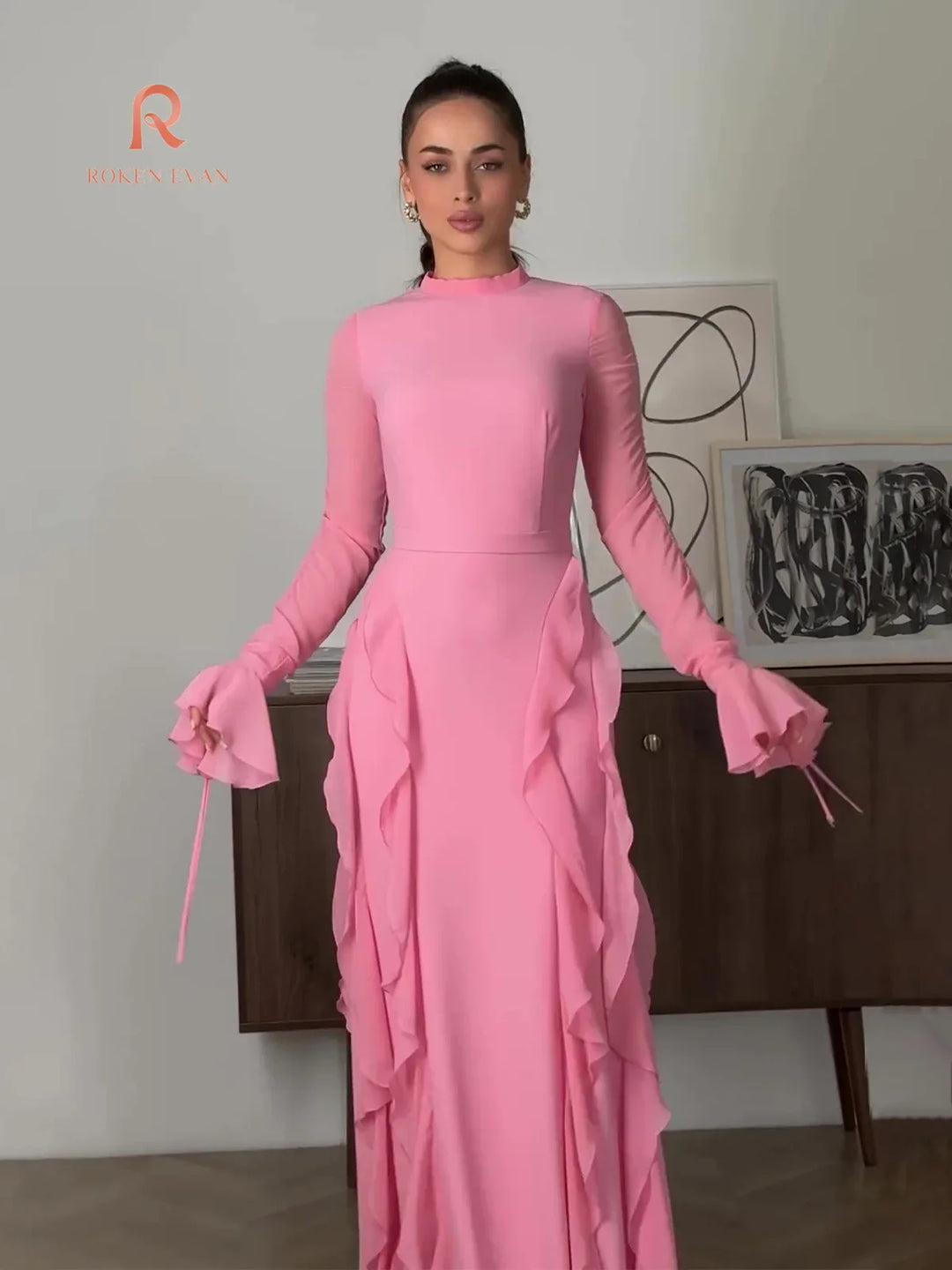 Ruffled Patchwork Palace Dress