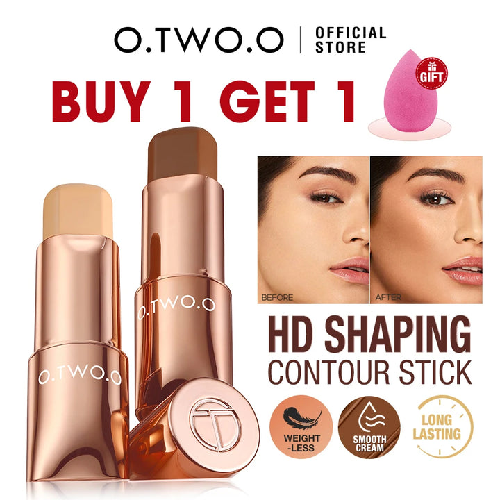 O.TWO.O Cream Contour Stick - Long-lasting & Lightweight