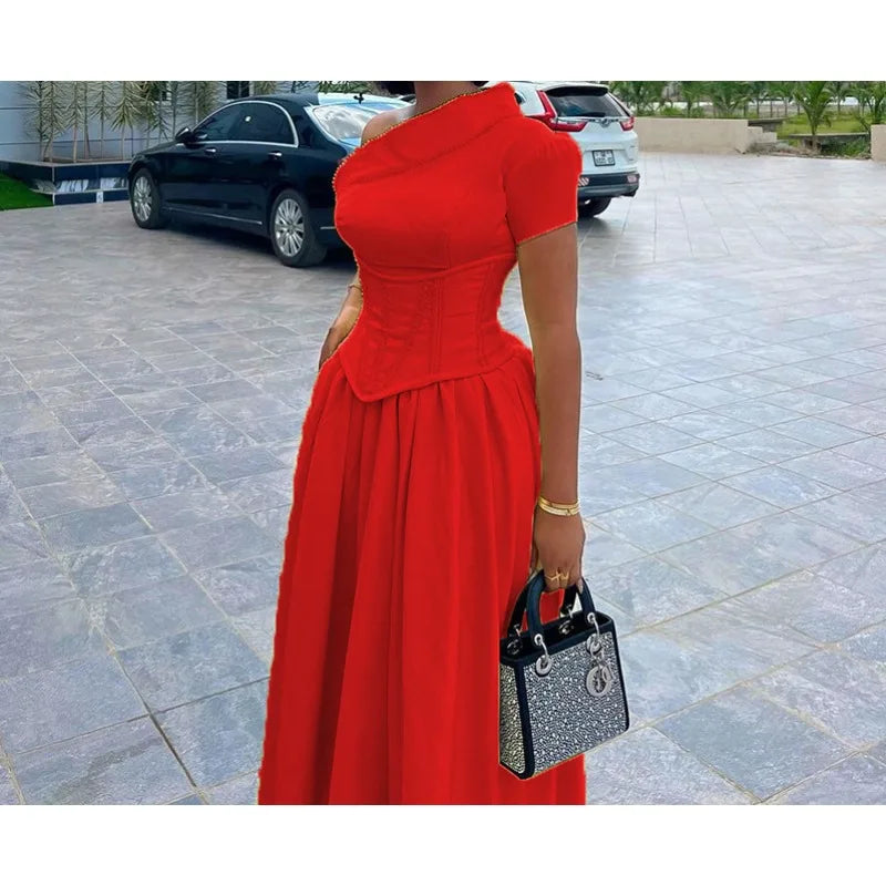 Stylish Fishbone Dress for Women - Autumn/Winter Collection