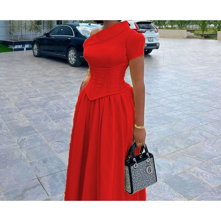 Stylish Fishbone Dress for Women - Autumn/Winter Collection