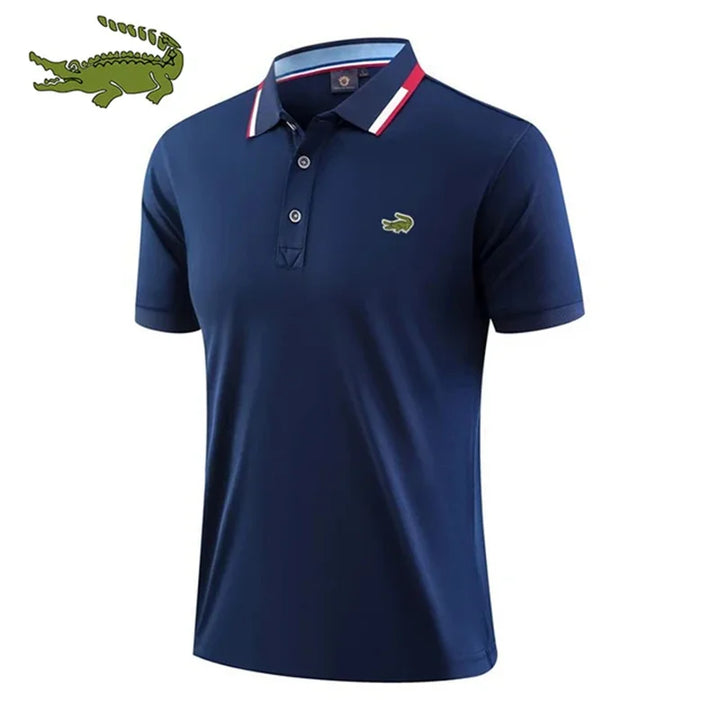 High Quality Men's Embroidered Polo Shirt - Breathable & Business Casual