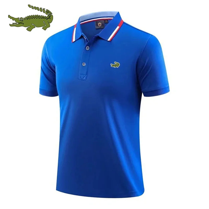 High Quality Men's Embroidered Polo Shirt - Breathable & Business Casual