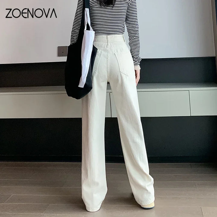 Upgrade Your Style with ZOENOVA High Waisted Jeans - Y2K Fashion for Women