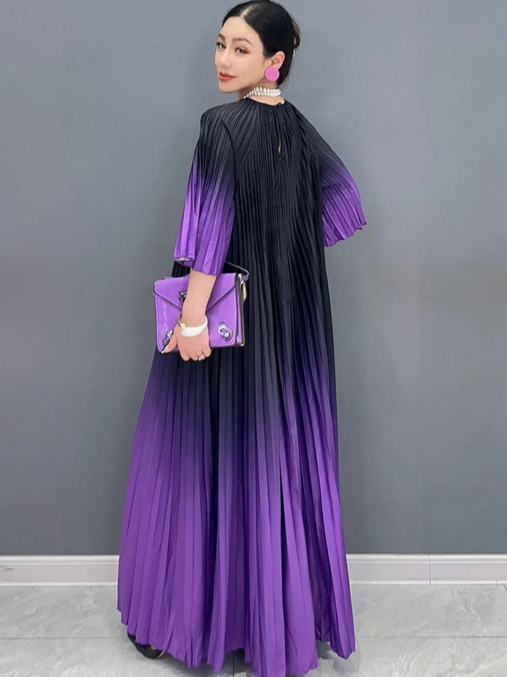 Luxurious Pleated Dress - Elegant Fashion for Women