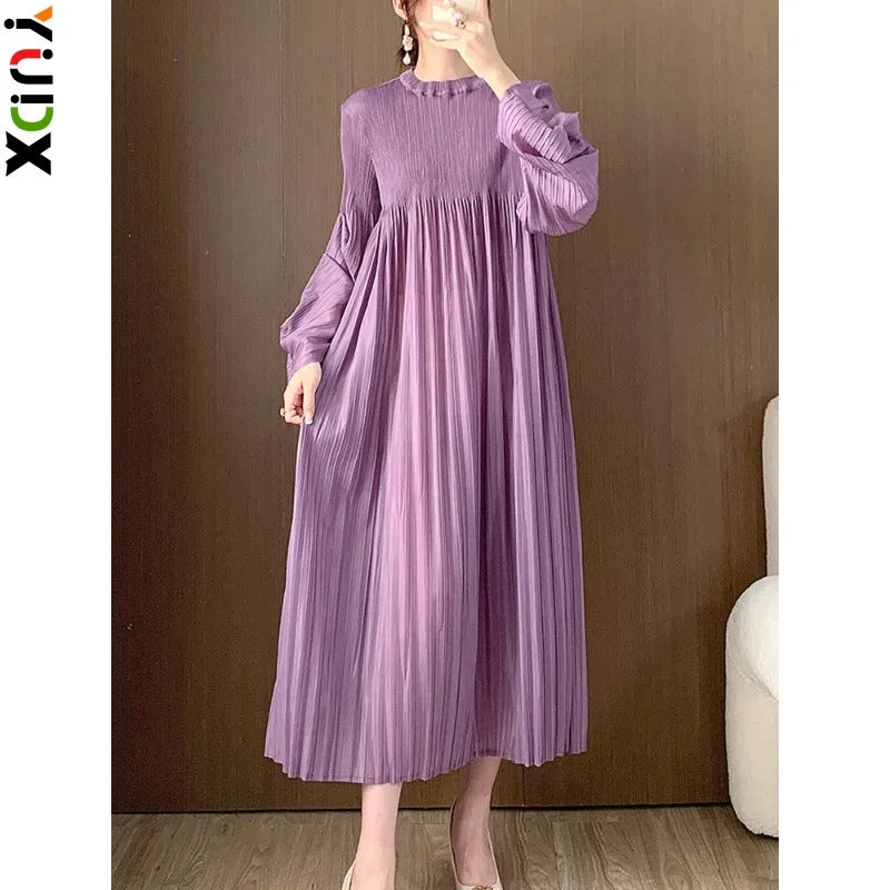 YUDX Miyake Pleated A Line Dress