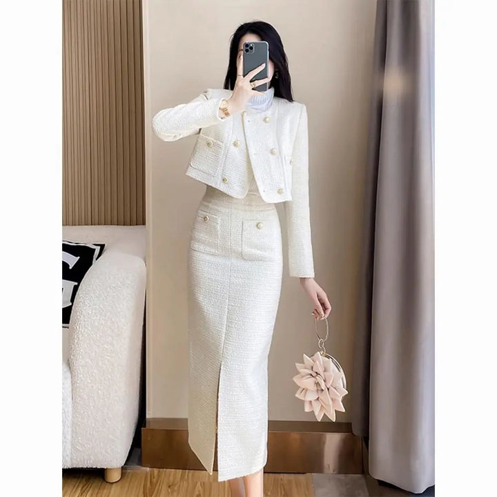 2023 Autumn UNXX Two-piece Suit Dress for Women - Professional and Chic Skirt Set