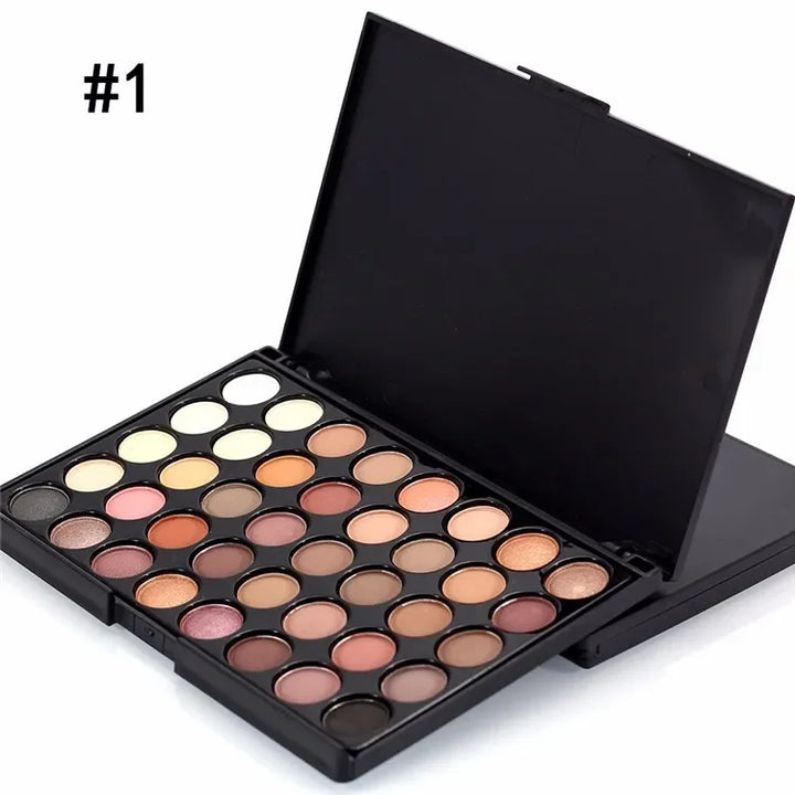 Get Your Perfect Eye Look with 40 Color Matte Eyeshadow Palette - High Quality, Portable & Vibrant!