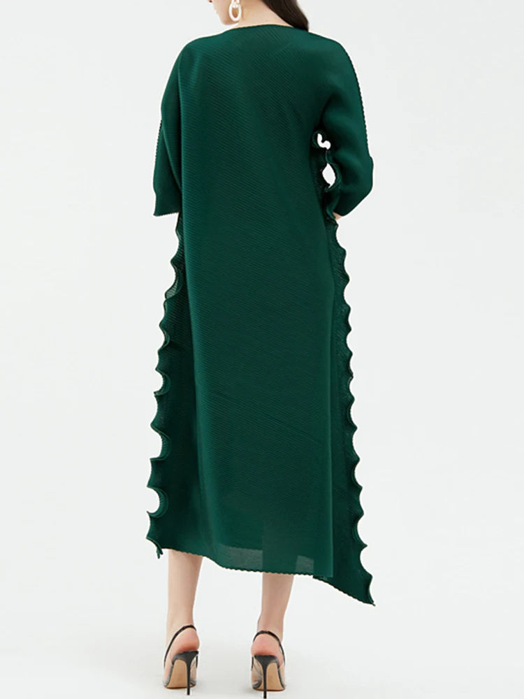 LANMREM Designer Party Pleated Dress