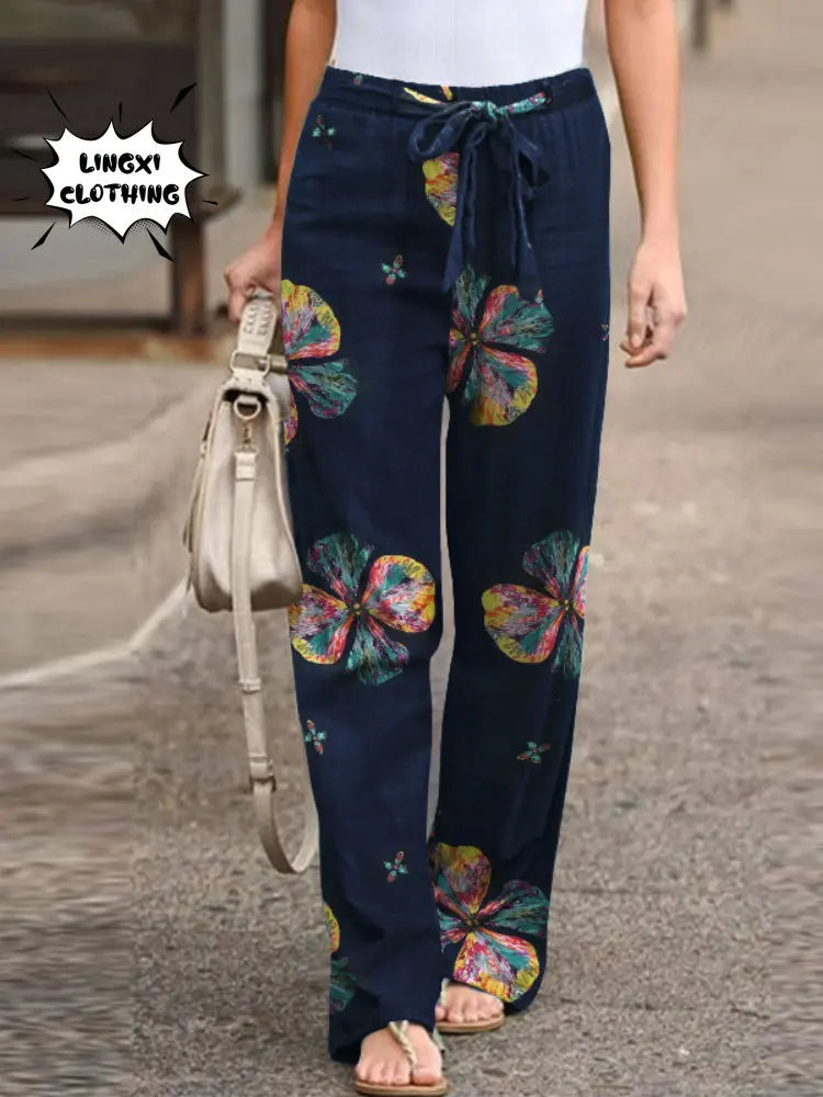 Summer Fashion Wide Leg Pants - Comfortable & Stylish!