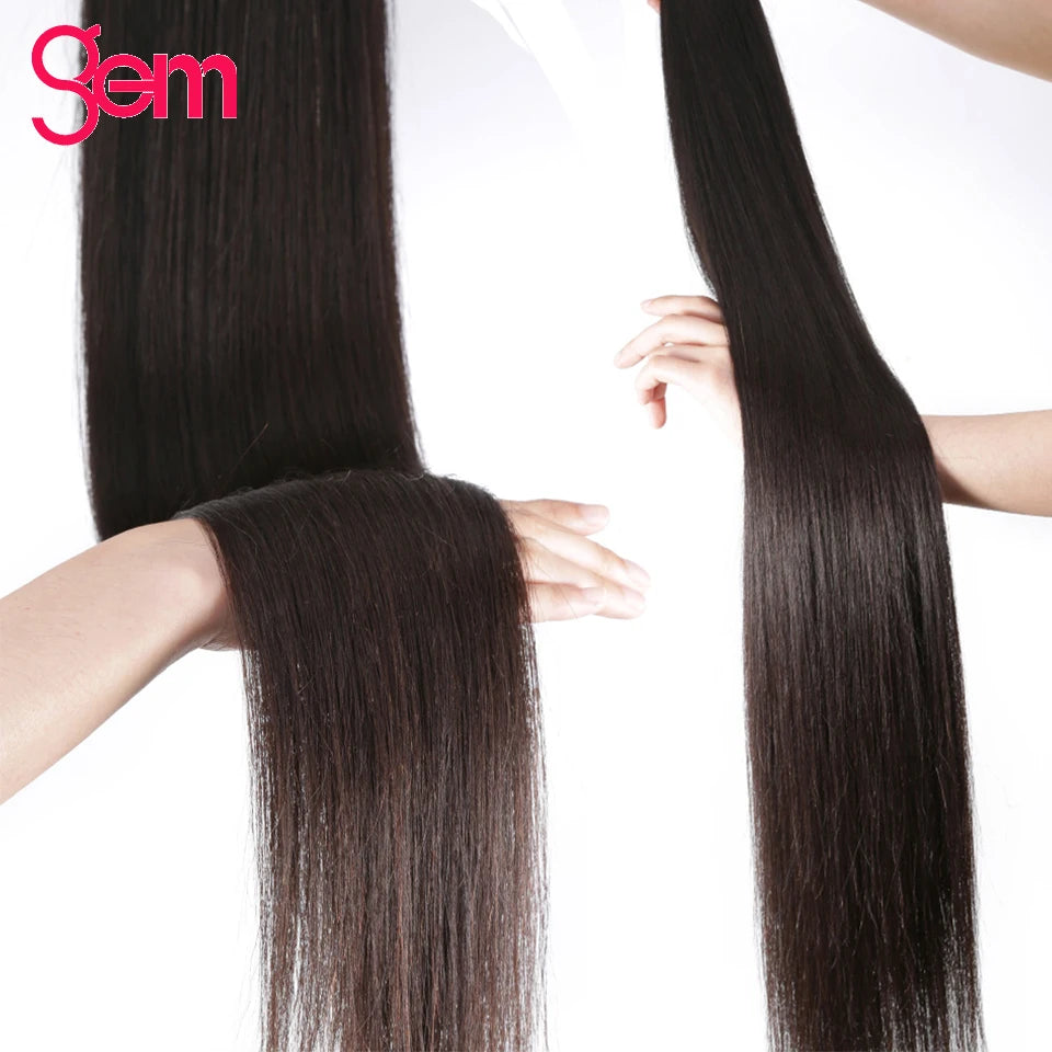 Premium Peruvian 100% Human Hair Bundle Deal - 30 Inch Straight Weave for Black Women