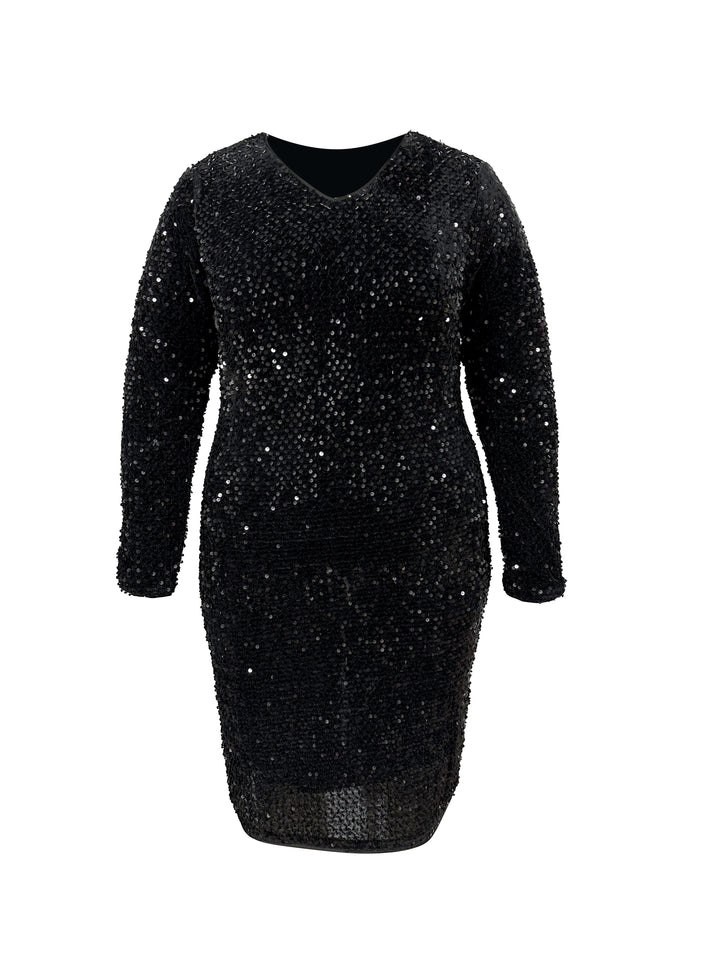 Stunning Plus Size Sequin Bridesmaid Dress for Formal Occasions
