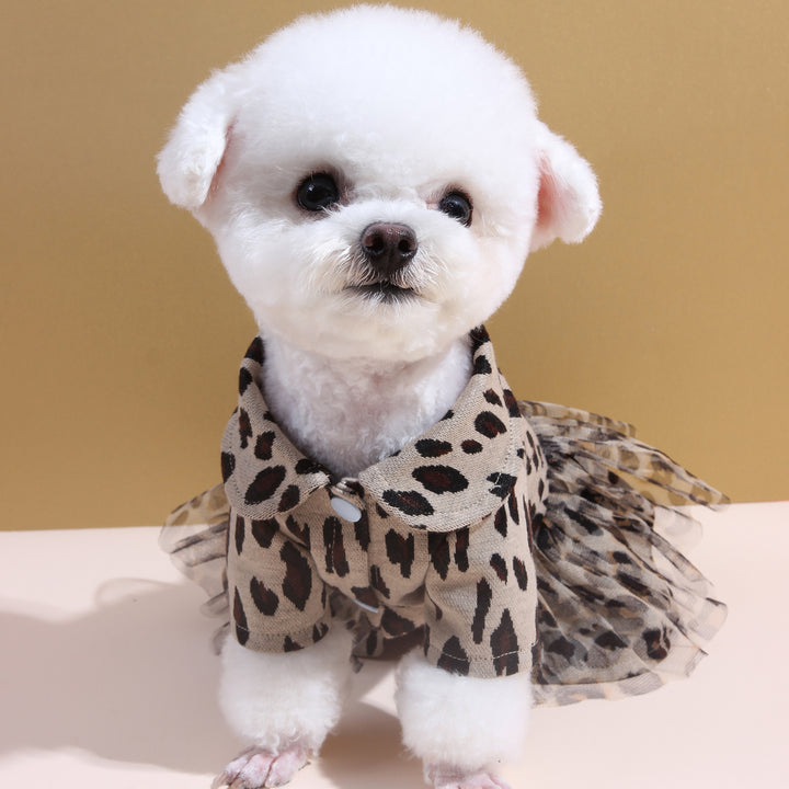 Stylish Leopard Print Pet Dress - Perfect for Small Breeds!