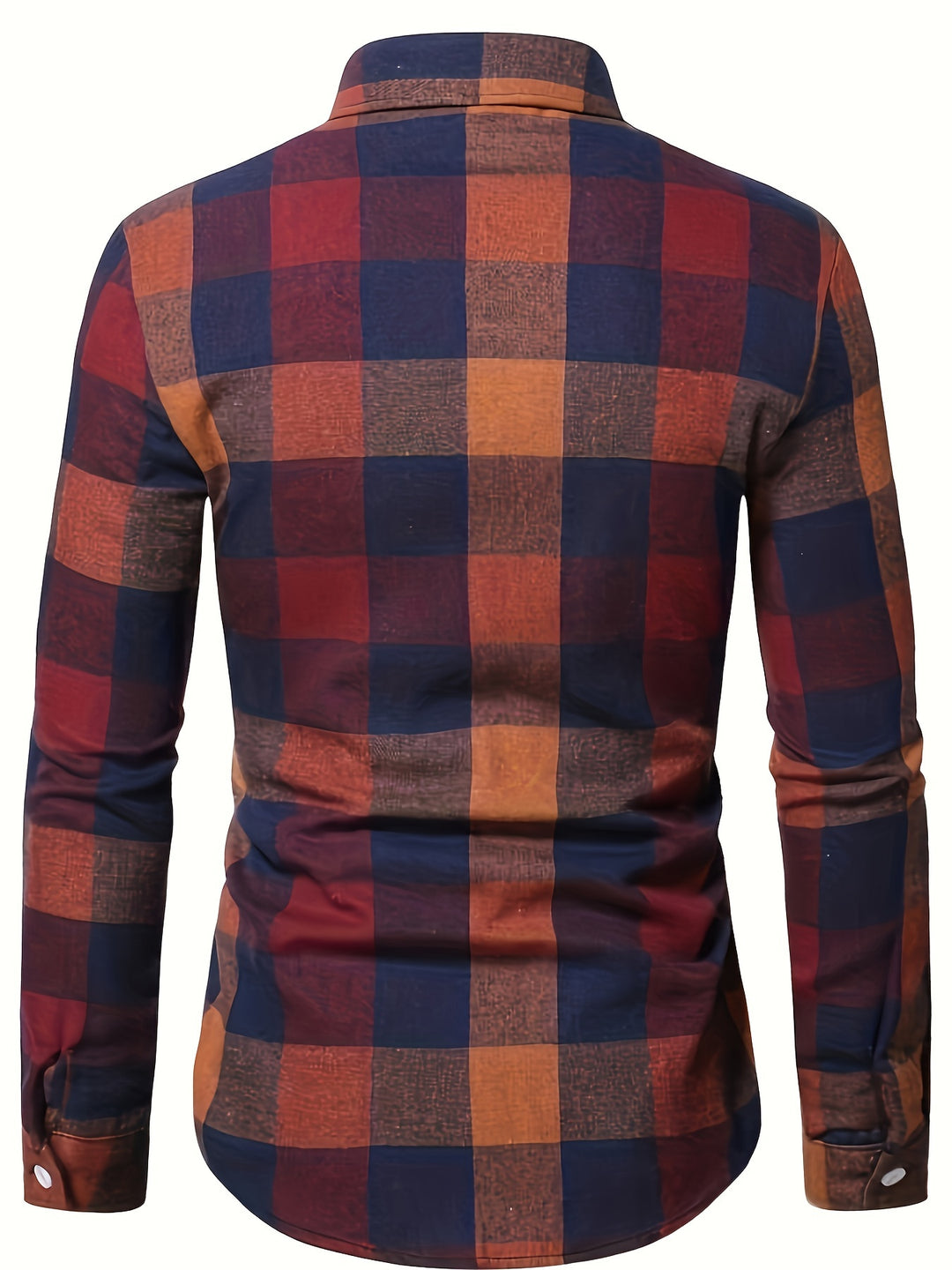 Classic Plaid Print Men's Casual Button Up Long Sleeve Shirt, Men's Clothes For Spring Summer Autumn, Tops For Men