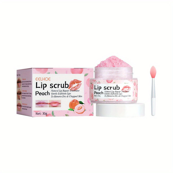 Peach Lip Scrub Exfoliating Fade Lip Lines Removing Dead  Moisturizing Care Makeup