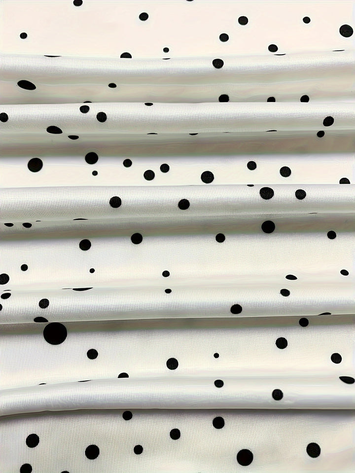 Plus Size Heart Print Top, Casual Crew Neck Long Sleeve Top, Women's Plus Size Clothing