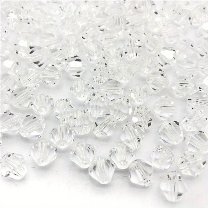 90pcs Austrian Crystal Element Bicone Beads  4mm Multicolor Faceted Glass Spacer Beads For Jewelry Making DIY Accessories Handmade Craft Beads Accessories