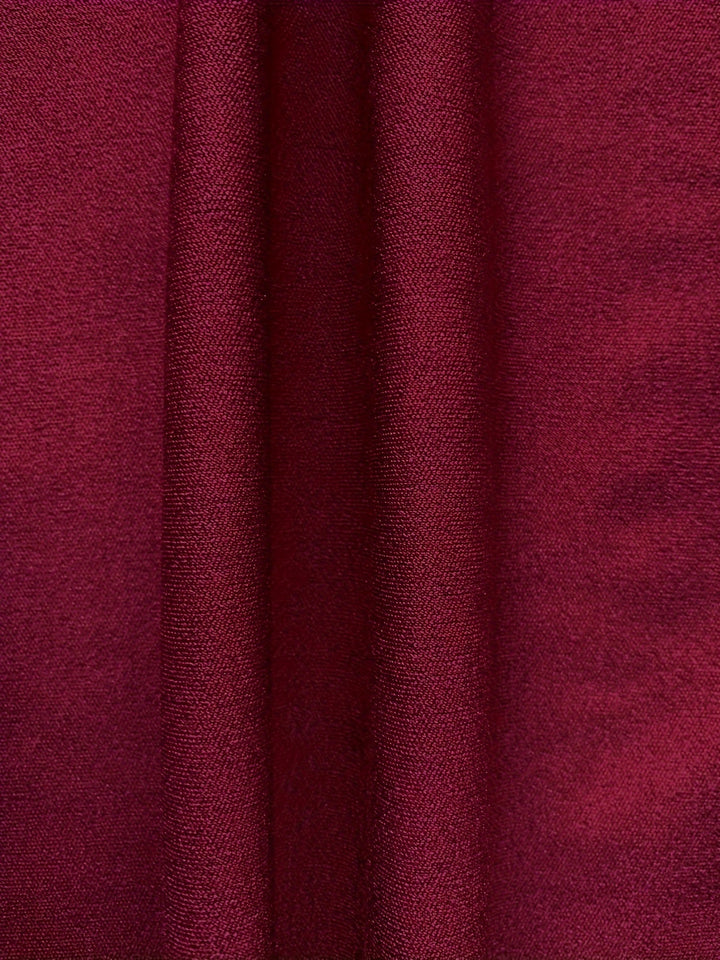 Plus Size Casual Outfits Set, Women's Plus Solid Round Neck Slight Stretch Dress & Lantern Sleeve Open Front Cardigan Outfits Two Piece Set