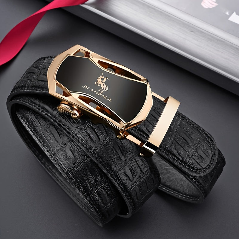 Men's Automatic Buckle Belt Suitable For Business Pants Trousers Jeans