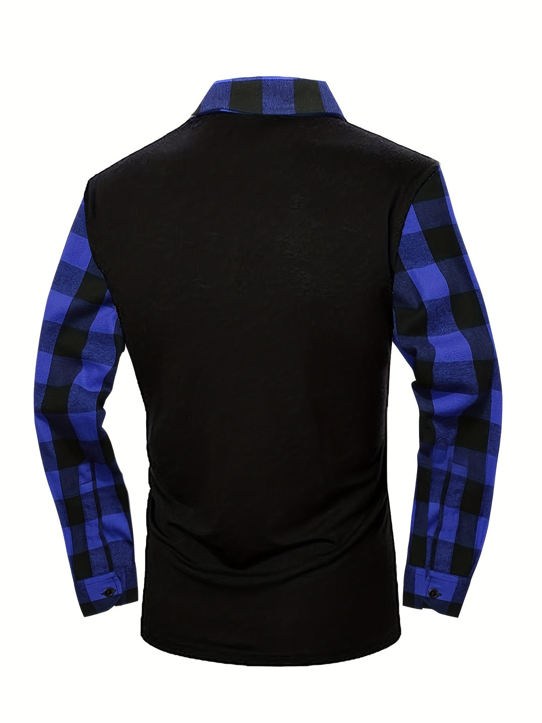 Retro Plaid Shirt, Men's Casual V-Neck Pullover Long Sleeve Rugby Shirt For Winter Fall, Men's Clothing