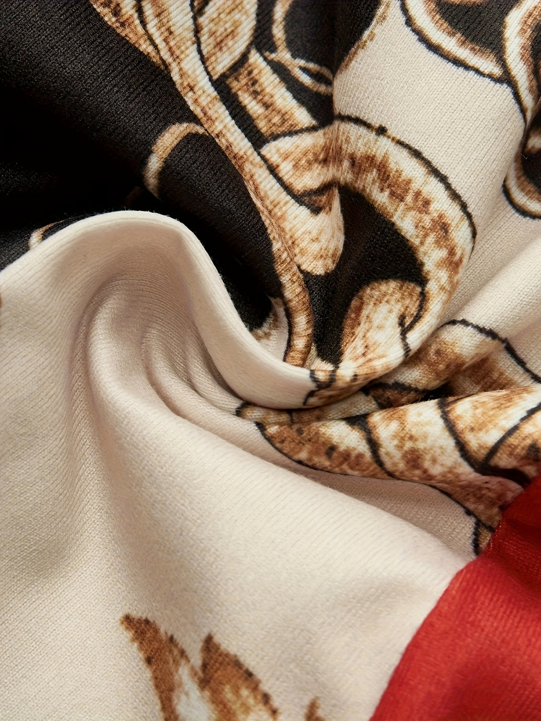 Plus Size elegant Outfits Set, Women's Plus Baroque Print Long Sleeve Open Front Cardigan & Tube Bodycon Midi Dress Outfits Two Piece Set