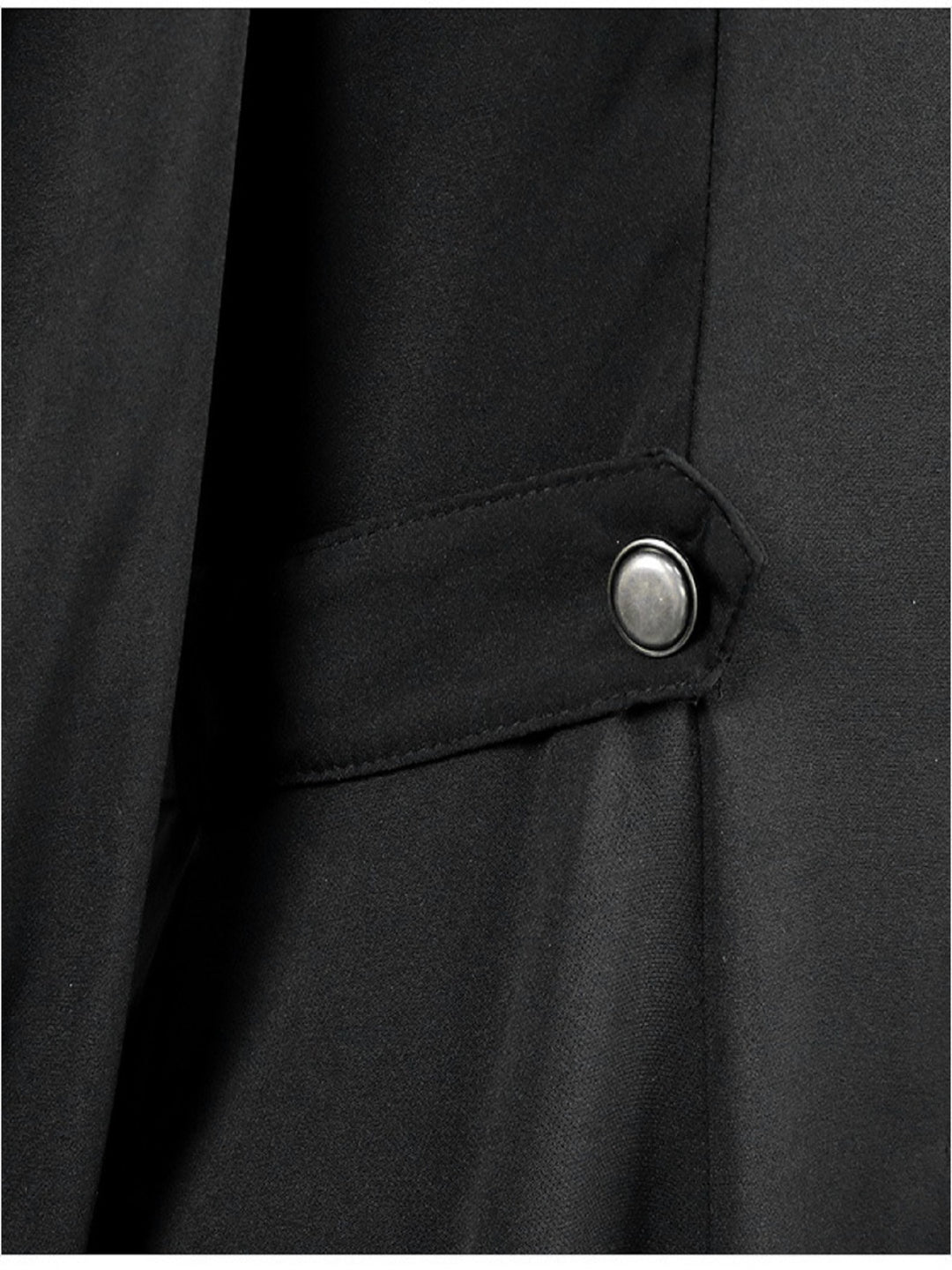 Solid Double Breasted Pea Coat, Belted Buckle Spring Mid-Long Lapel Outerwear, Women's Clothing