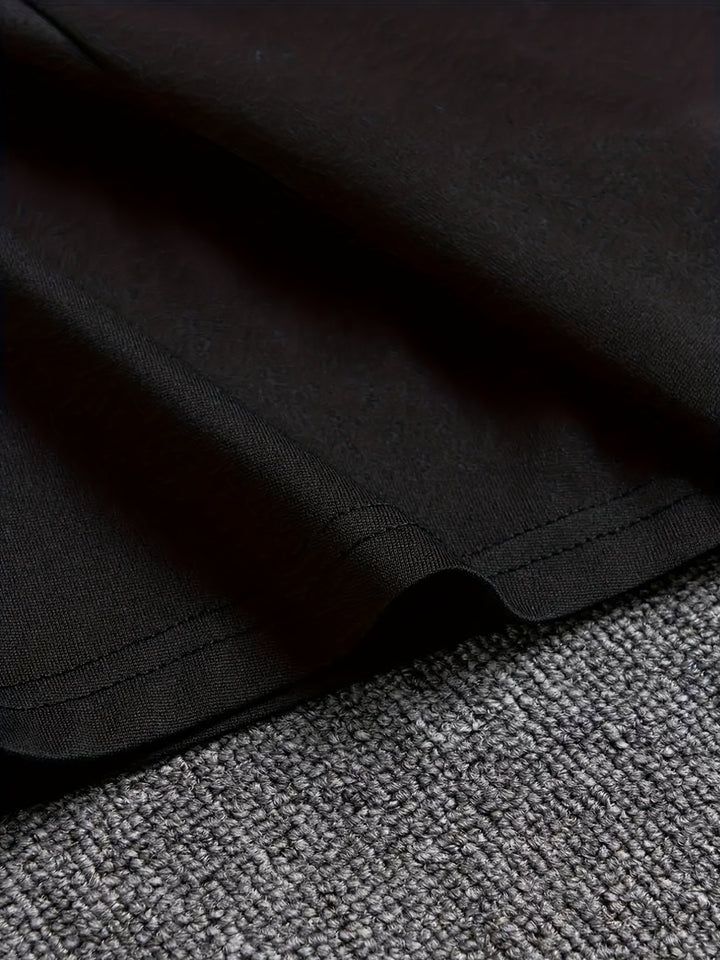 Plus Size Casual T-shirt, Women's Plus Leopard Heart & Floral & Letter Print Long Sleeve Round Neck Slight Stretch T-shirt