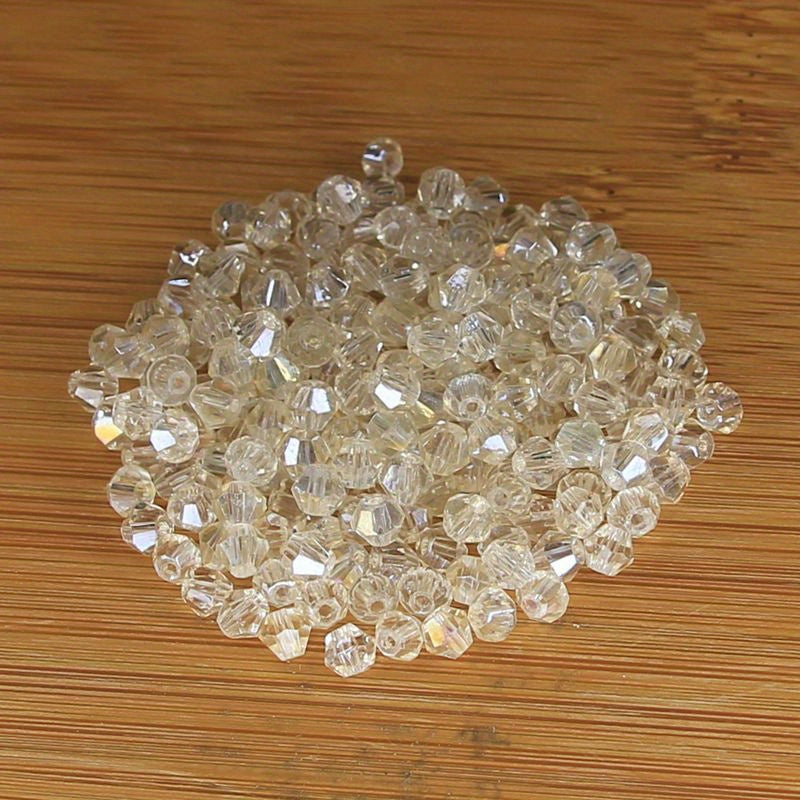 300pcs(About 0.78oz)/540pcs(About 1.34oz) Exquisite 4mm Bicone Loose Crystal Beads For Jewelry Making Accessories(3/3)