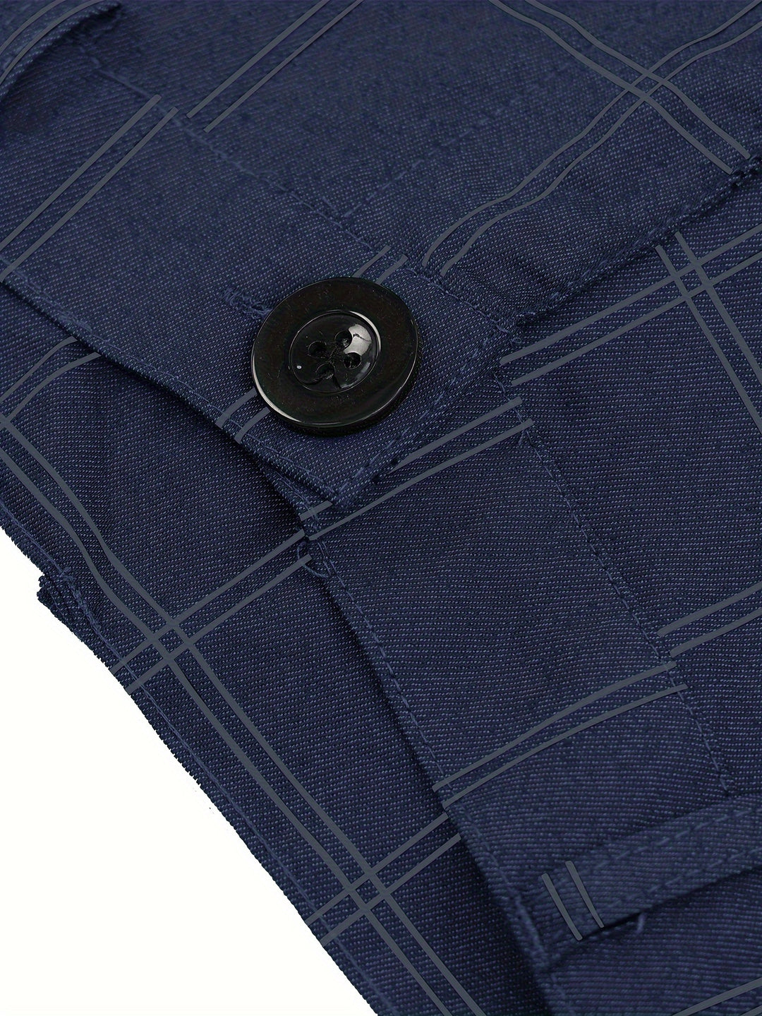 Slim Fit Plaid Slacks, Men's Casual Vintage Style Slightly Stretch Dress Pants For Business Banquet