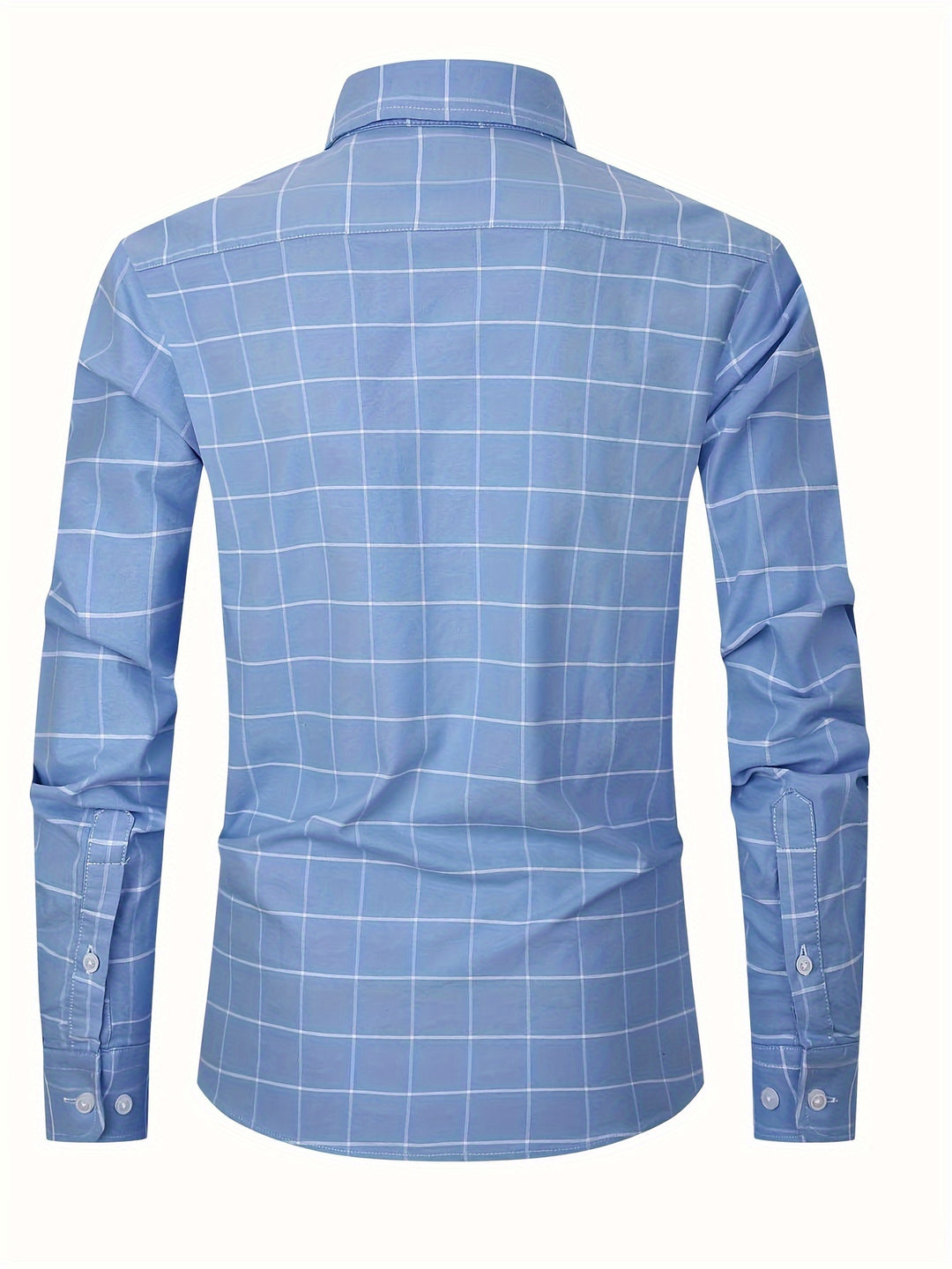Men's Stylish Stripe Pattern Shirt, Casual Breathable Lapel Button Up Long Sleeve Shirt Top For City Walk Street Hanging Outdoor Activities