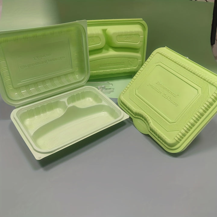 Square-Shaped Disposable Lunch Box - Perfect for Takeout!