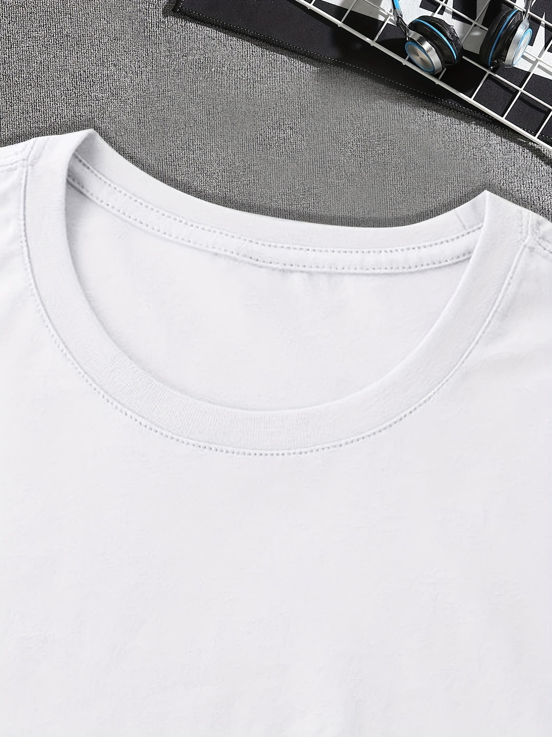 The Greatest Mistake You Can Make Is To Die Without Jesus Letter Print Men's Casual Short Sleeve Crew Neck T-shirt, Fashion Graphic Tee Loungewear Pajamas Top Summer Men's Home Clothes