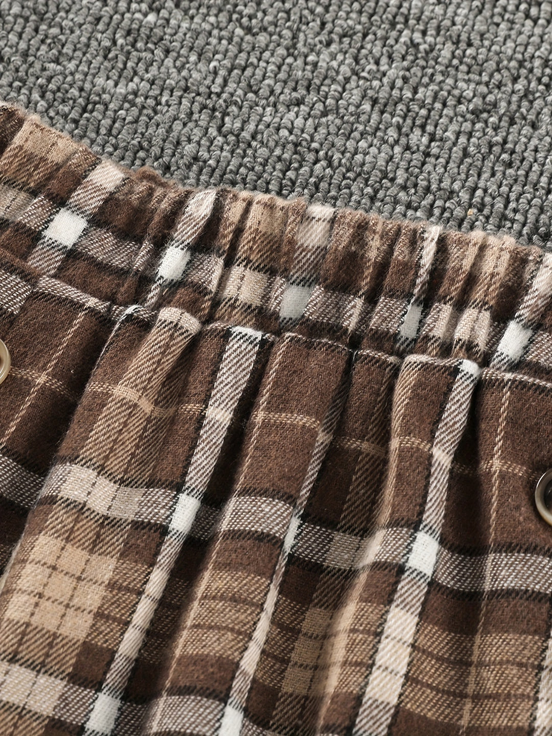 2pcs Girl's Plaid Pattern Outfit, Belted Coat & A-line Skirt Set, Vintage Style, Kid's Clothes For Spring Autumn