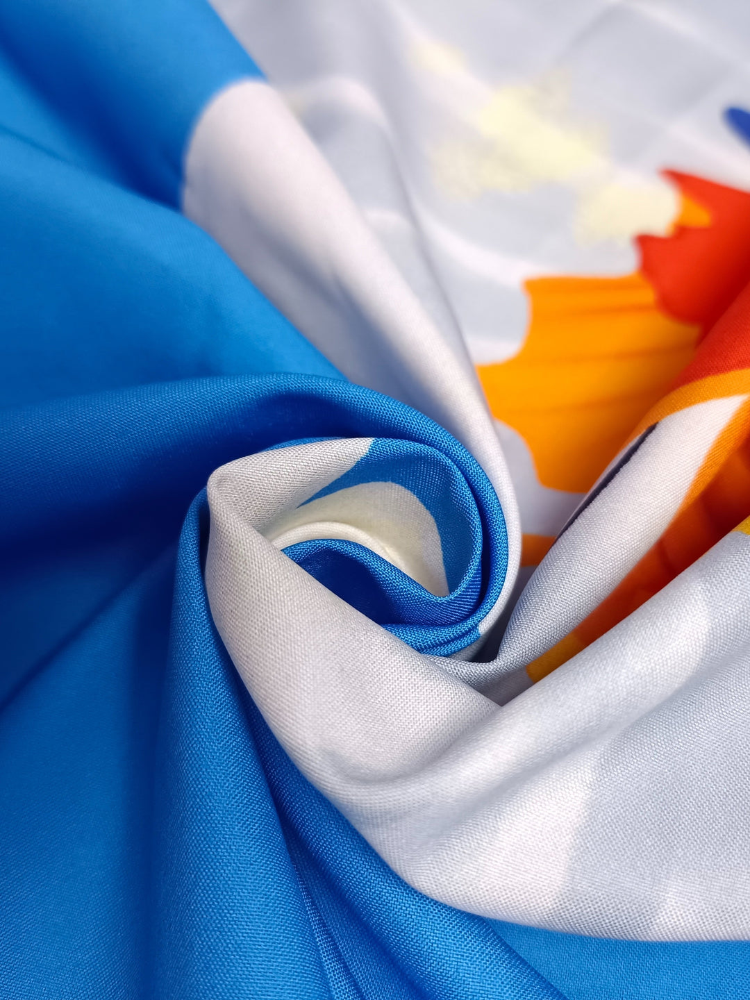 Plus Size Elegant Dress, Women's Plus Floral Print Half Sleeve Ruffle Trim Mock Neck Flowy Dress