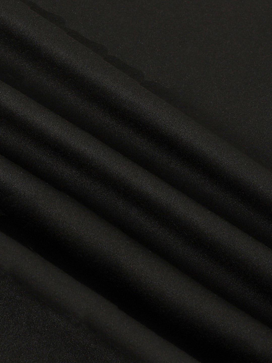 Plus Size Elegant Dress, Women's Plus Solid Ruffle Trim Long Sleeve Round Neck Bodycon Midi Dress