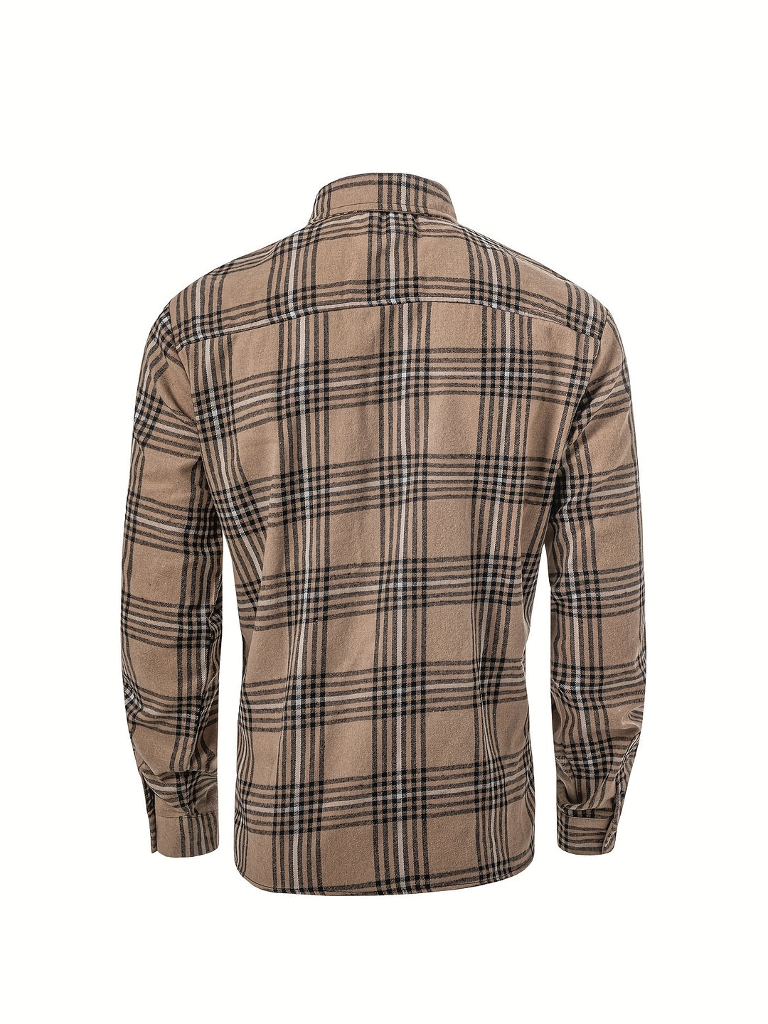 Classic Design Plaid Print Men's Casual Button Up Long Sleeve Shirt, Men's Clothes For Spring Summer Autumn, Tops For Men
