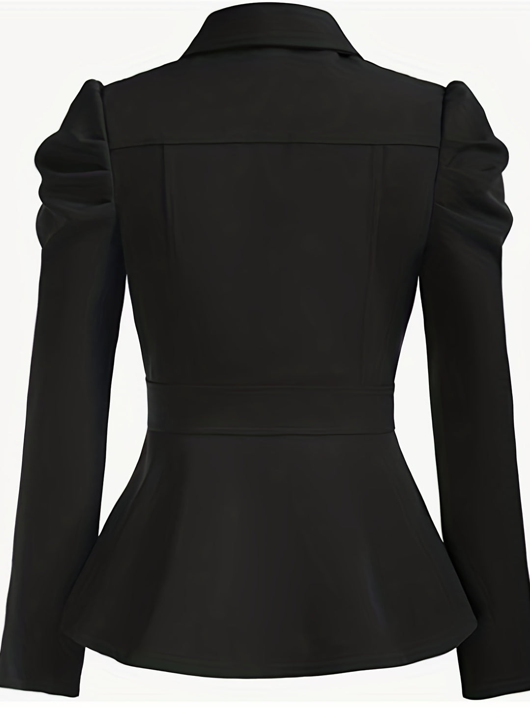 Single Breasted Blazer, Elegant Lapel Long Sleeve Outerwear, Women's Clothing