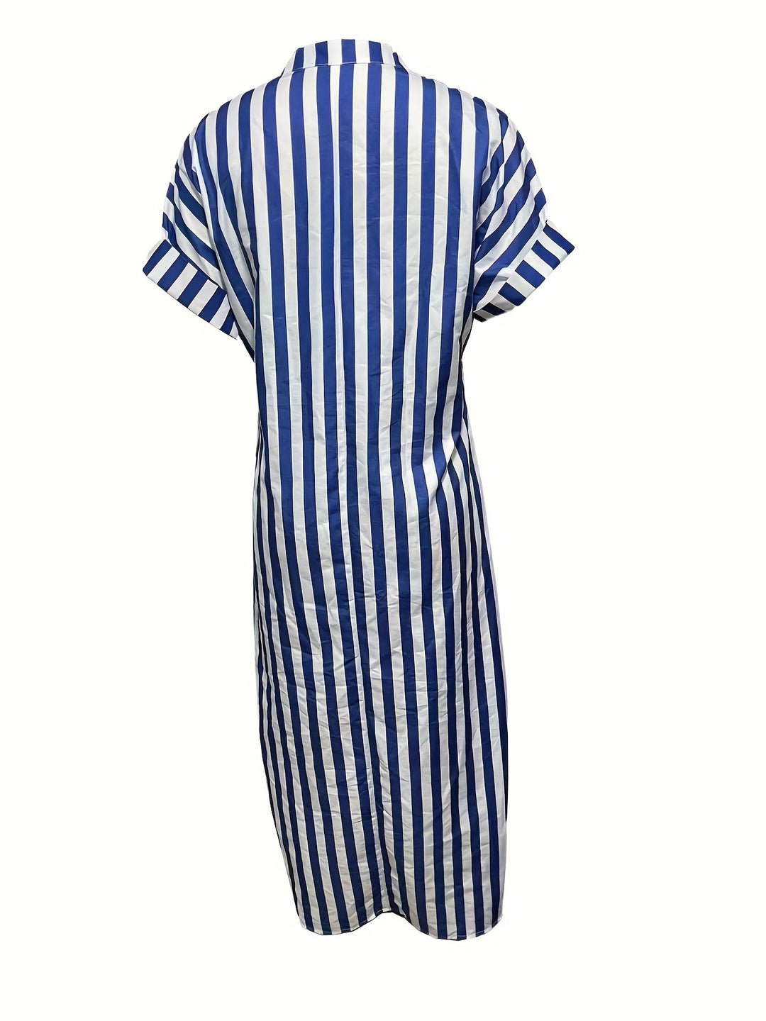 Effortlessly Chic: Striped V Neck Dress for Women - Perfect for Spring & Summer