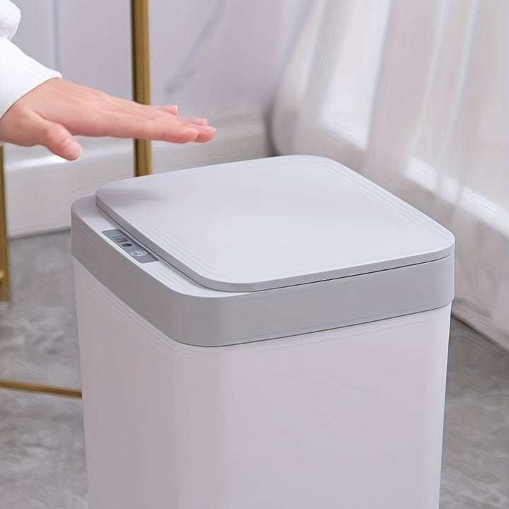 Smart Touchless Trash Can: Fully Automatic Multi-function Electric Touch Storage Bucket Automatic Motion Sensor Rubbish Bin With Lid, Electric Waterproof  For Home, Kitchen & Bathroom