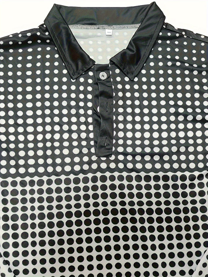 Men's Vintage Long Sleeve Lapel Shirt, Casual Slightly Stretch Lapel Button Up Lapel Shirt, Men's Clothing For Summer Outdoor