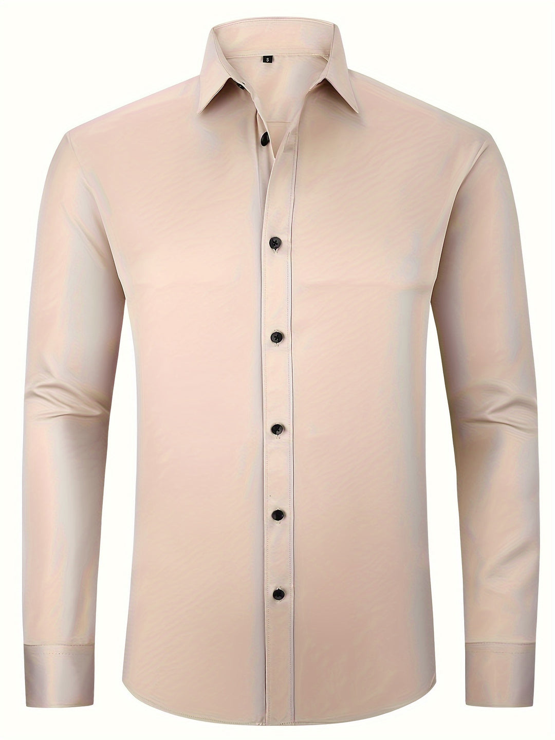 Men's Formal Classic Design Button Up Shirt, Male Clothes For Spring And Fall Business Occasion