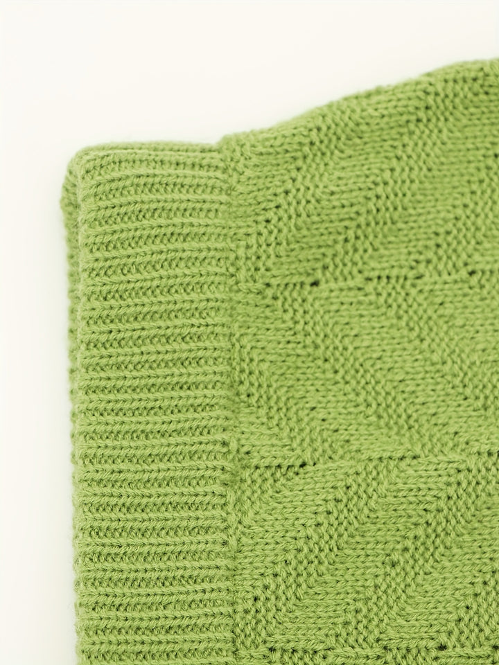 Solid Bodycon Rib Knit Skirt, Elegant Midi Skirt For Fall & Winter, Women's Clothing