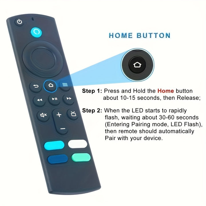 L5B83G Voice Remote Compatible With Flre TV (3rd Gen, Pendant Design), For TV Stick (2nd Gen,3r Gen,4K,4K Max), For TV Stick Lite, For TV Cube Remote (1st And 2nd Gen)