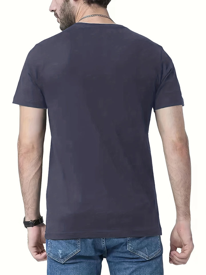 Tees For Men, 'God Kept Me' Print T Shirt, Casual Short Sleeve Tshirt For Summer Spring Fall, Tops As Gifts