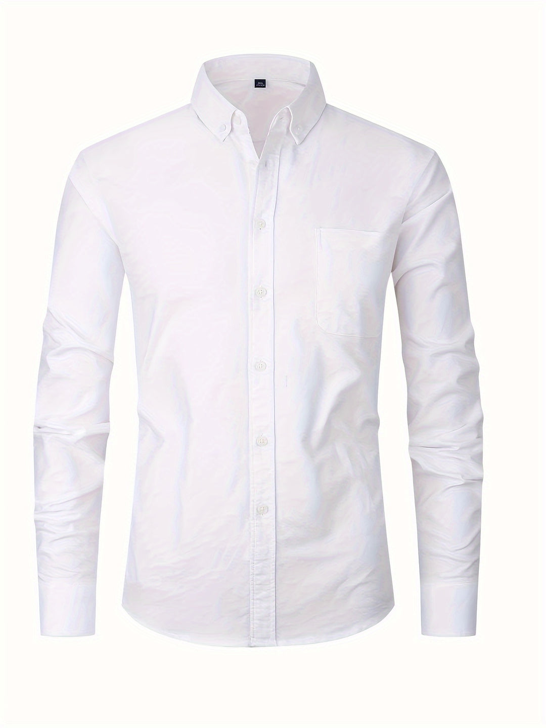 Men's Stylish Stripe Pattern Shirt, Casual Breathable Lapel Button Up Long Sleeve Shirt Top For City Walk Street Hanging Outdoor Activities