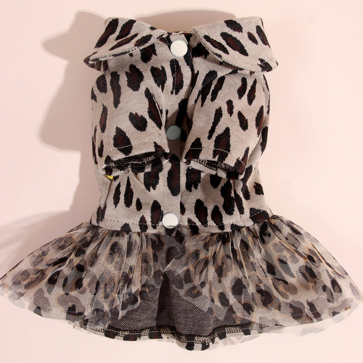 Stylish Leopard Print Pet Dress - Perfect for Small Breeds!