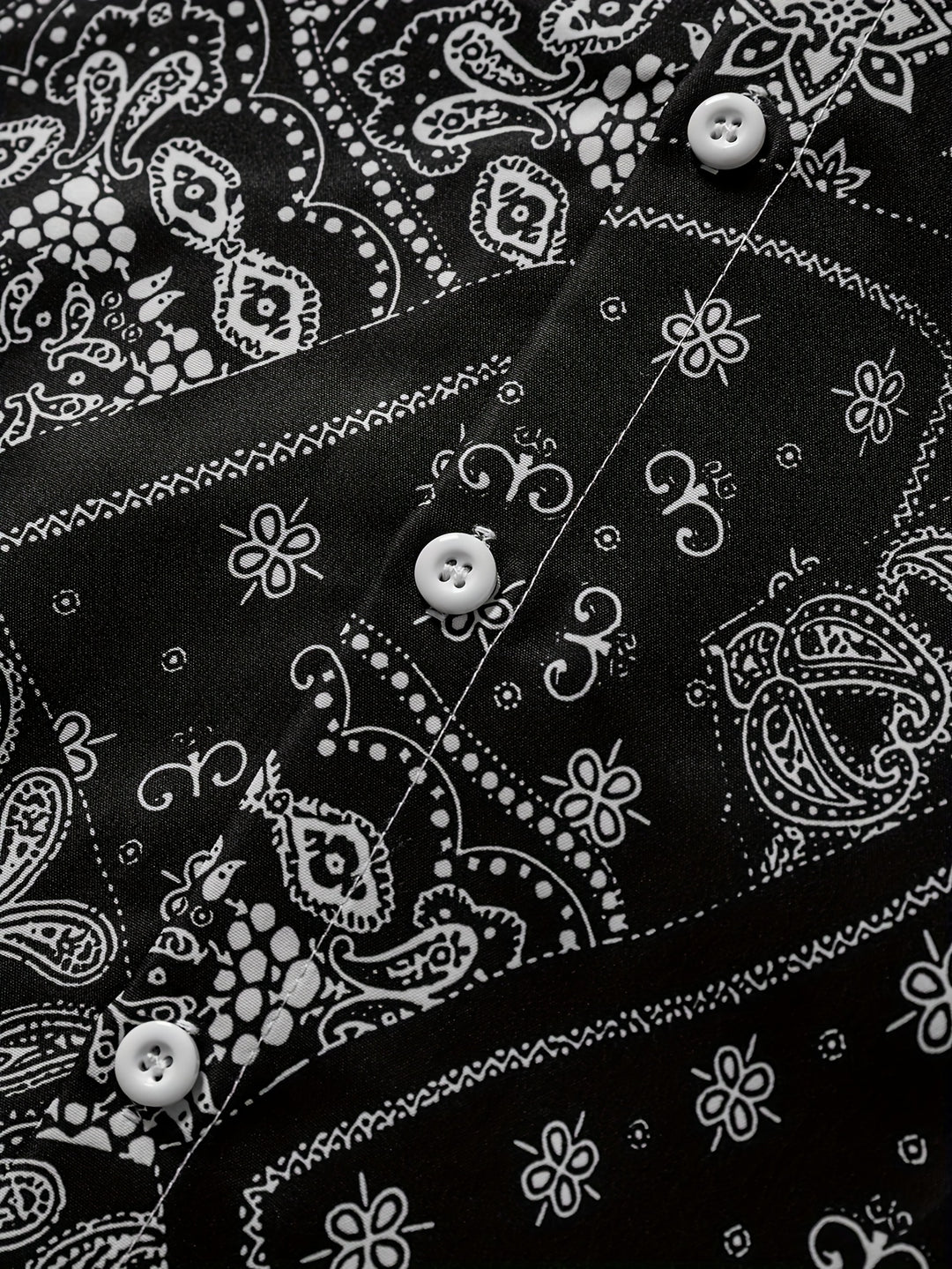 Retro Paisley Pattern Men's Shirt Top Turn-Down Collar Long Sleeve Closure Male Casual Shirt For Men Daily Vacation Streetwear